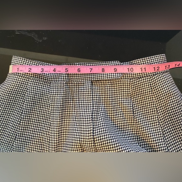 Casual Corner Houndstooth Pleated 100% Pure Wool Trousers,Lined,Vintage, Size 00 - Picture 6 of 6